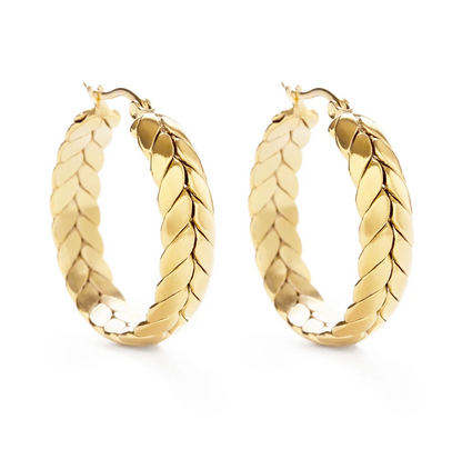 Braided Hoop earrings