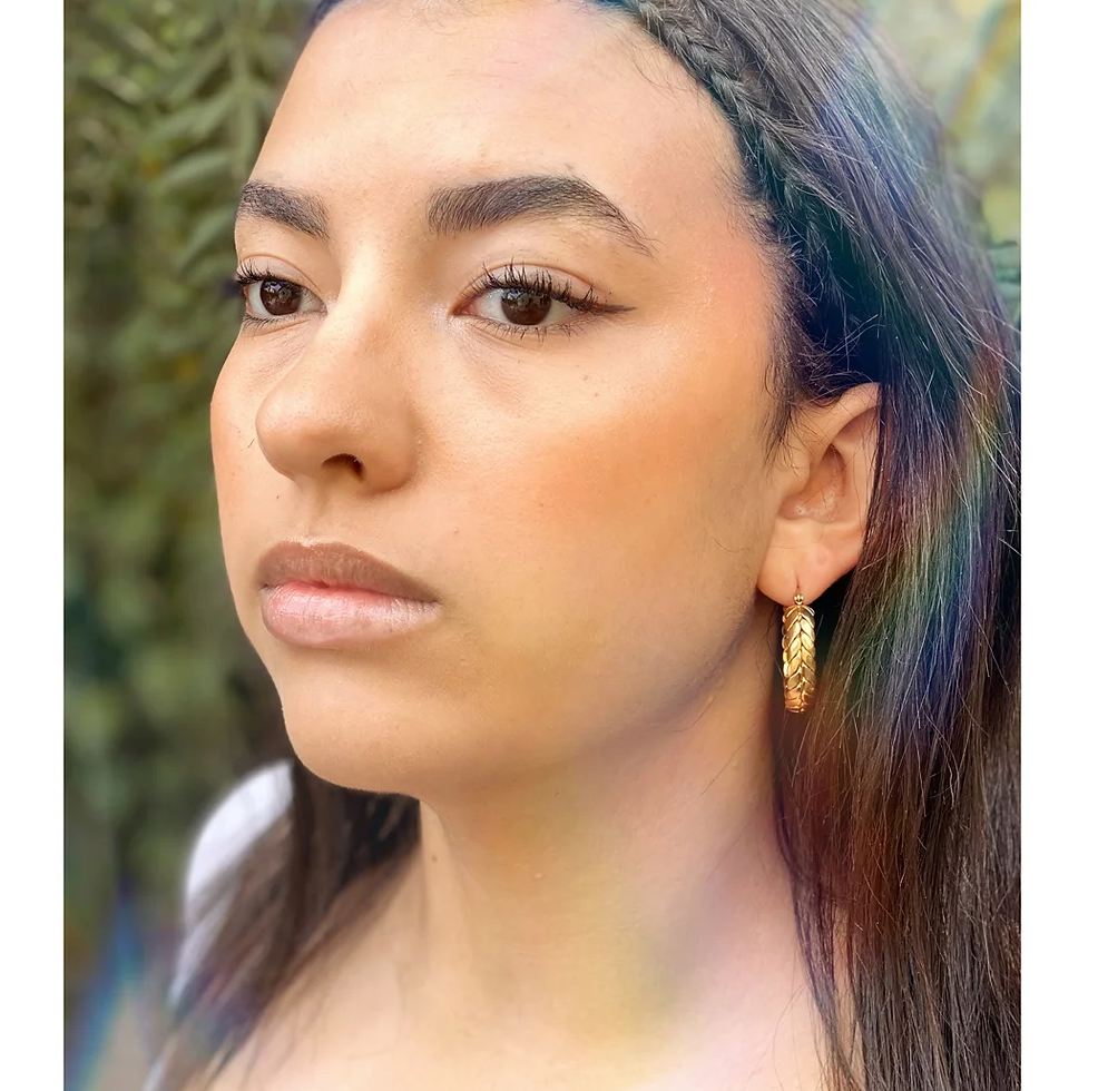 Braided Hoop earrings