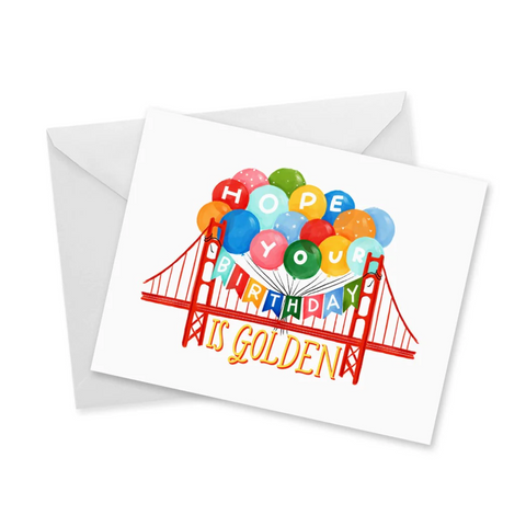 Golden Gate Bridge Birthday Greeting Card