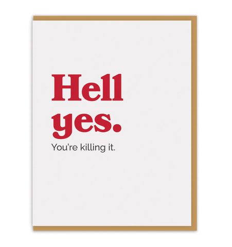 Hell Yes card