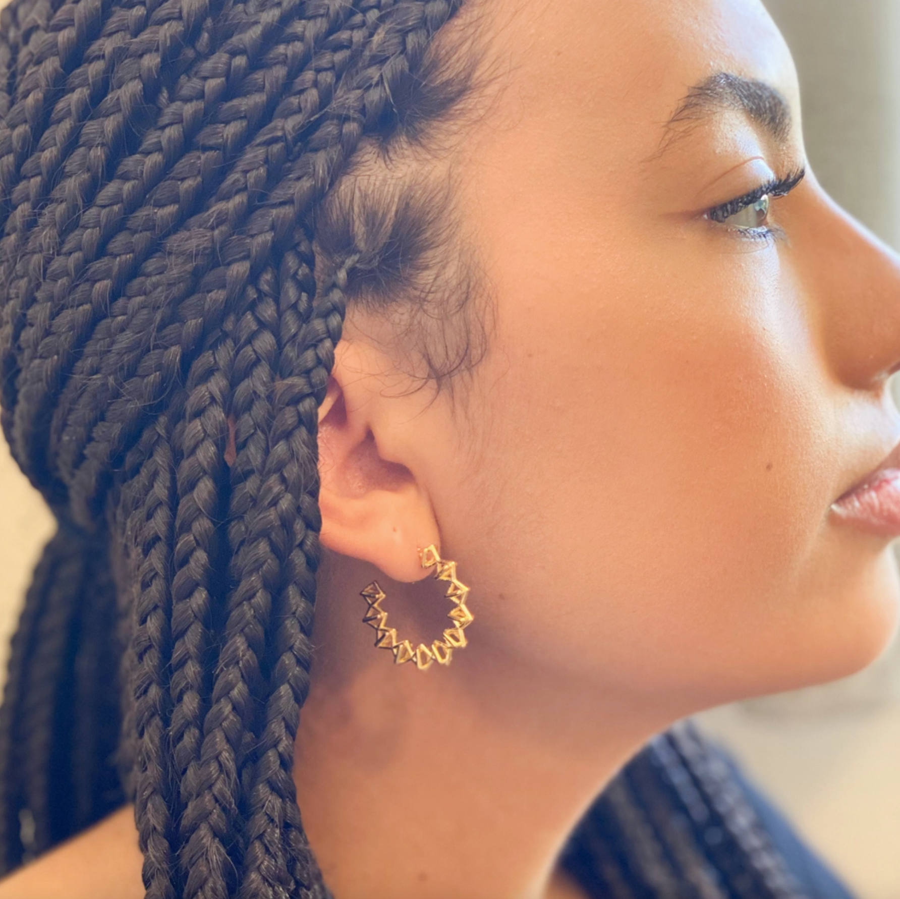 Geometric Hoop earrings
