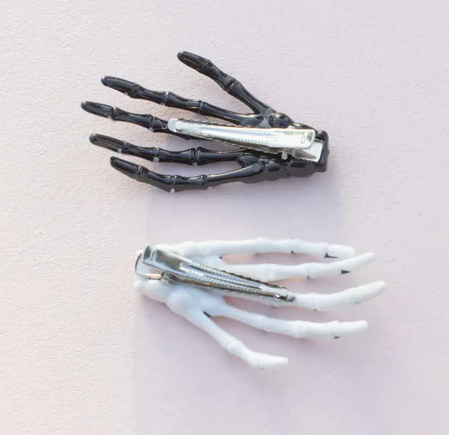 Skeleton Hand Hair Clip