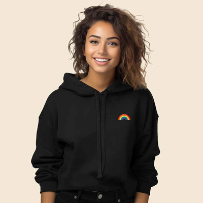Rainbow cropped hoodie Atlanta Green
