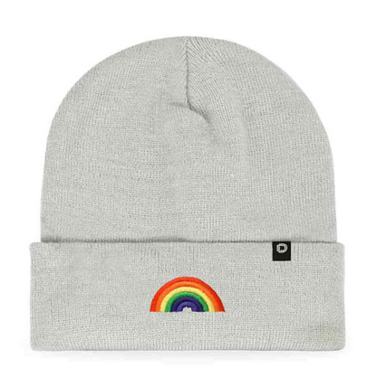 Rainbow beanie - Light Gray
