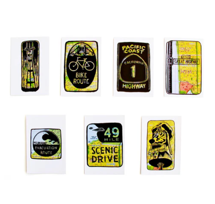 San Francisco Icons Postcard Set