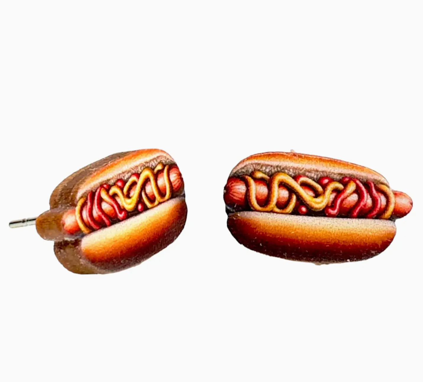 Hot Dog stud earrings