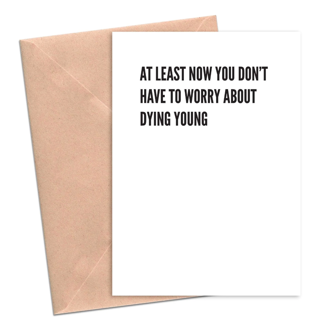 Dying Young greeting card