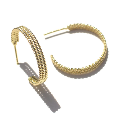 Textured Hoop earrings