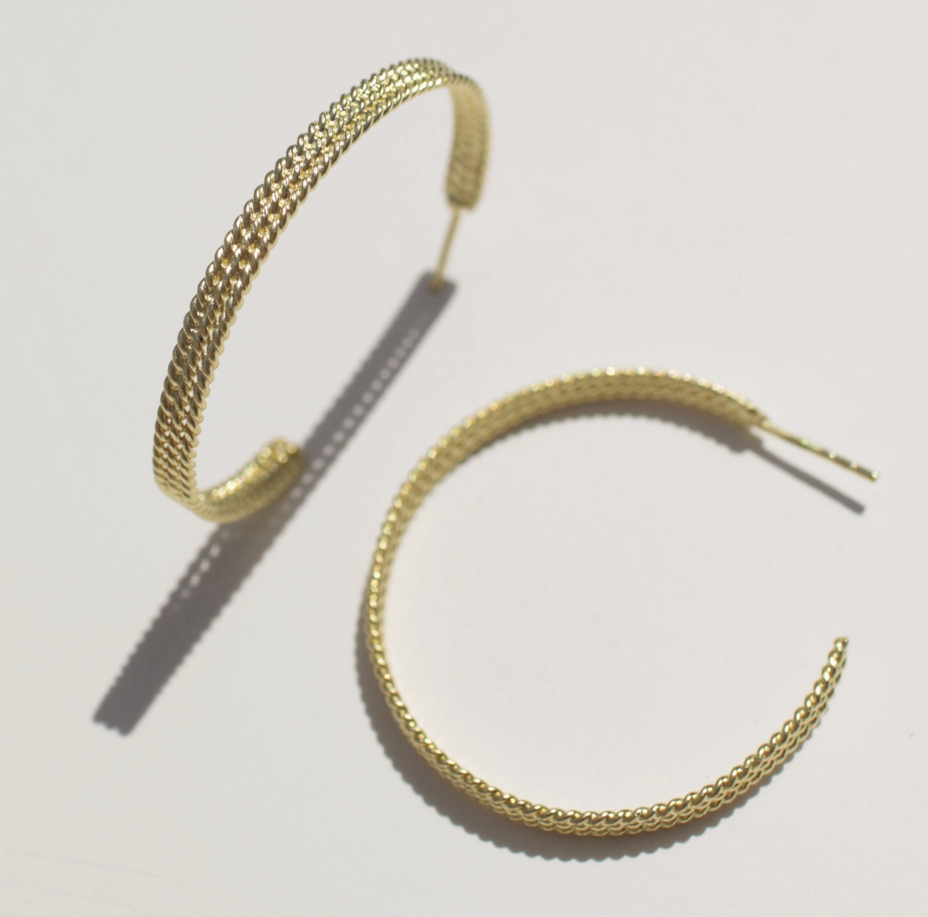 Textured Hoop earrings