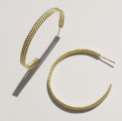 Textured Hoop earrings