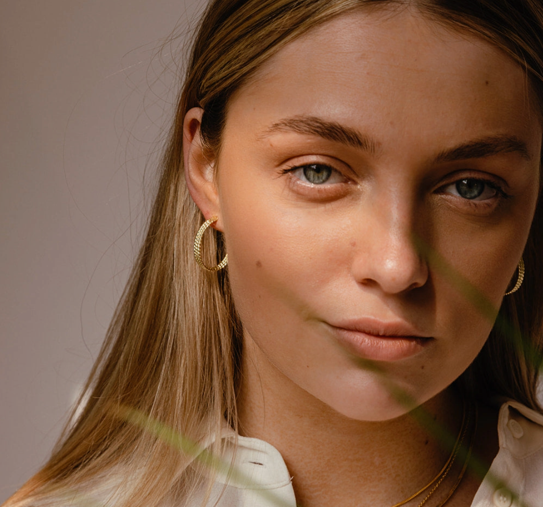 Textured Hoop earrings