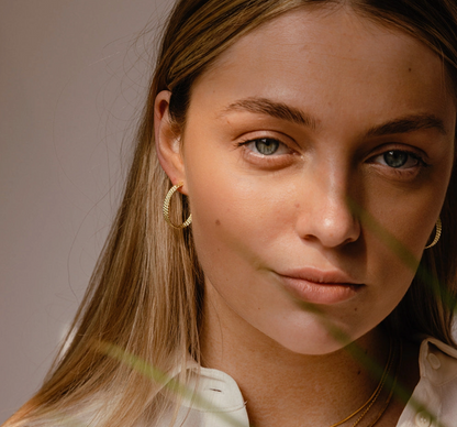 Textured Hoop earrings