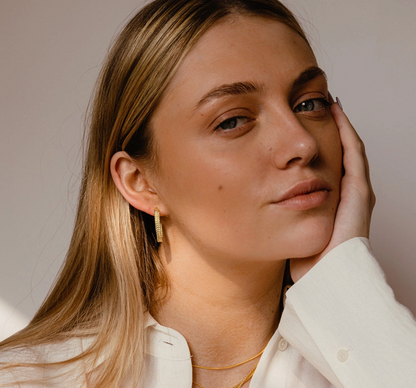 Textured Hoop earrings