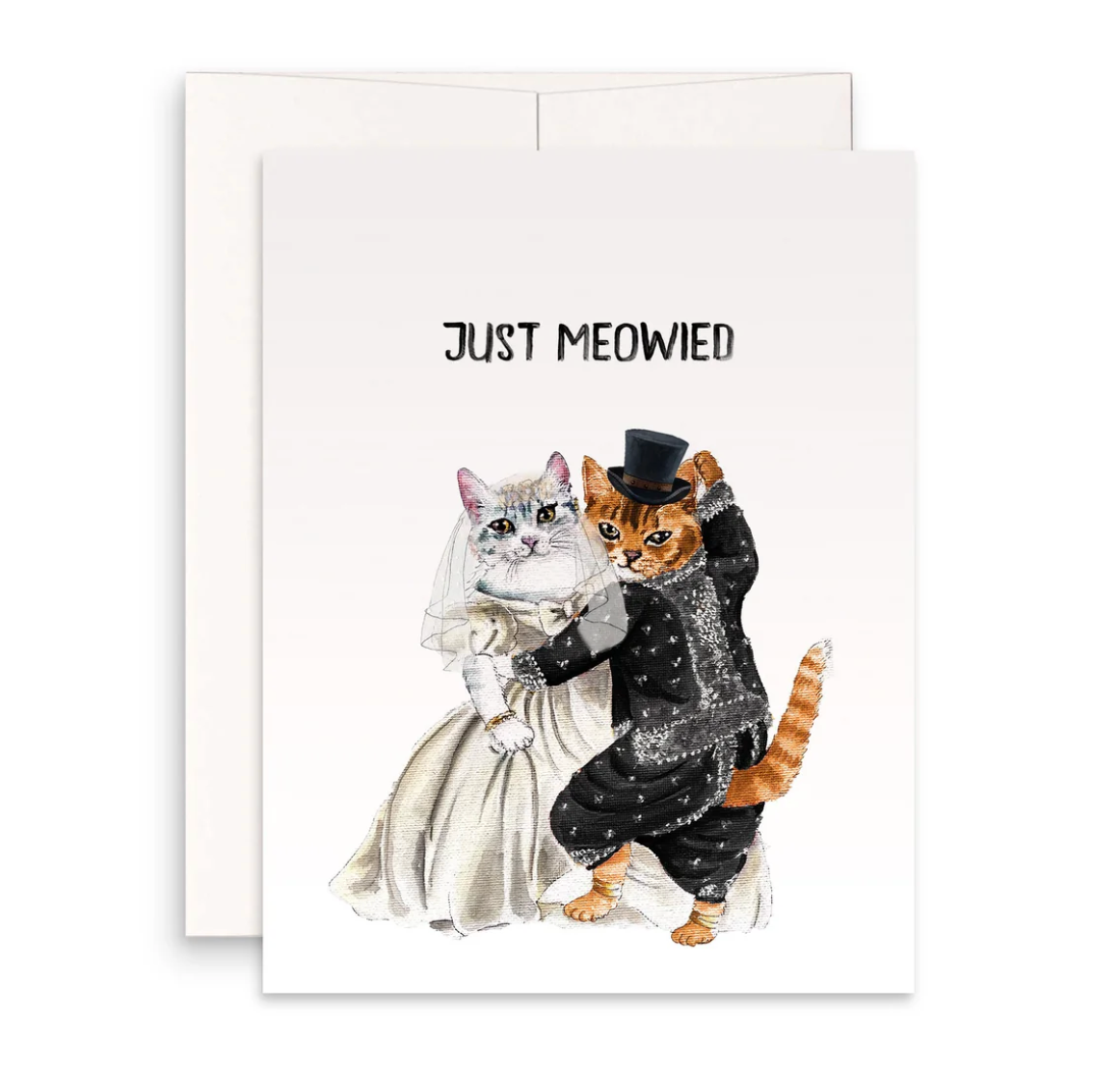 Just Meowed Greeting card