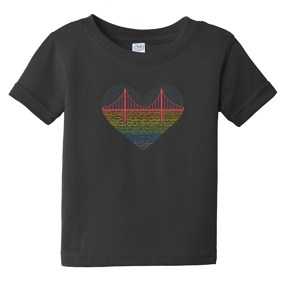 Heart Rainbow GGB infant Tshirt