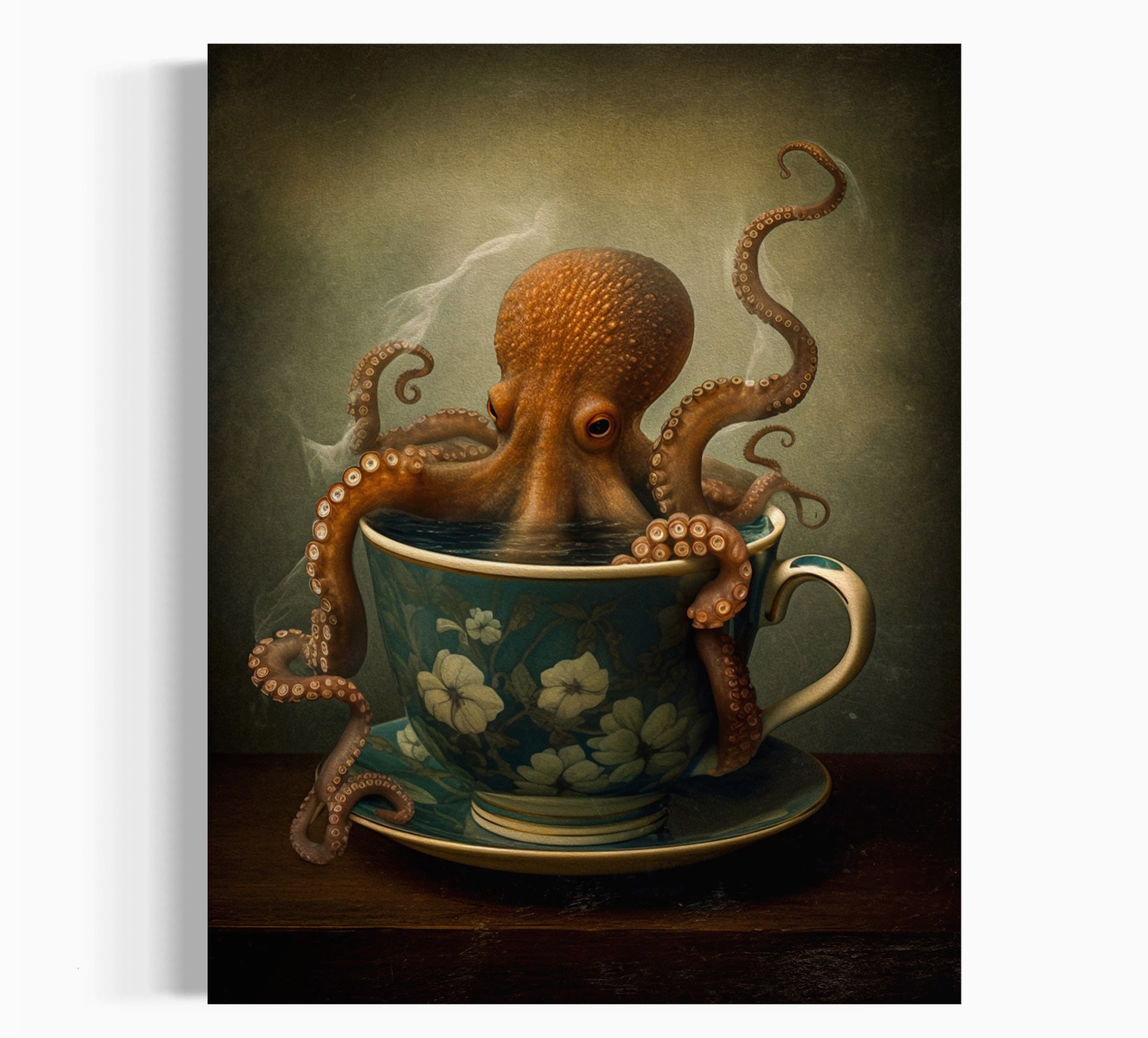 Octopus in a Teacup Art Print
