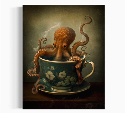 Octopus in a Teacup Art Print