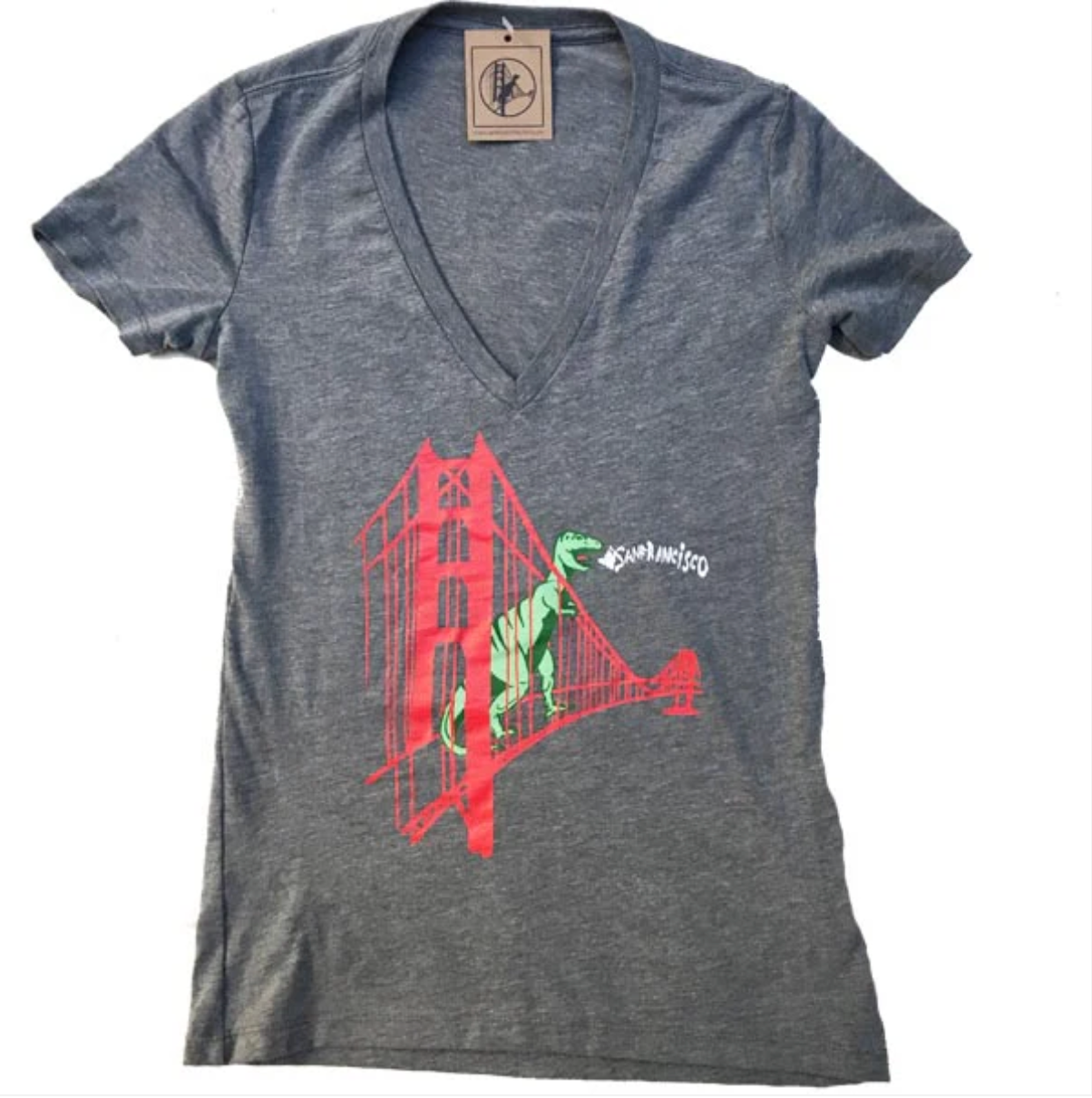 Dino V-neck Women's T-shirt