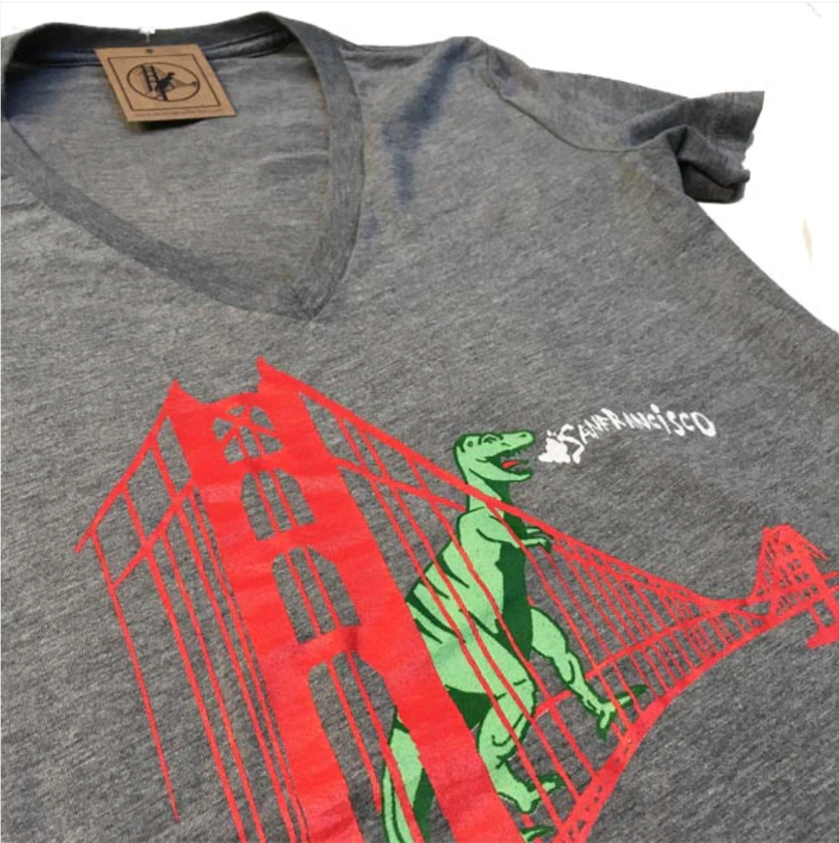 Dino V-neck Women's T-shirt