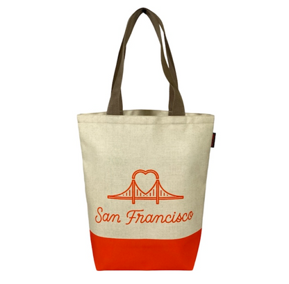 Heart Bridge Tote Bag