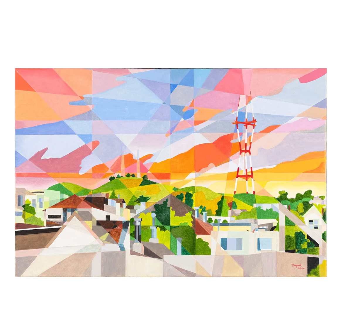 Sutro Sunset Art Print