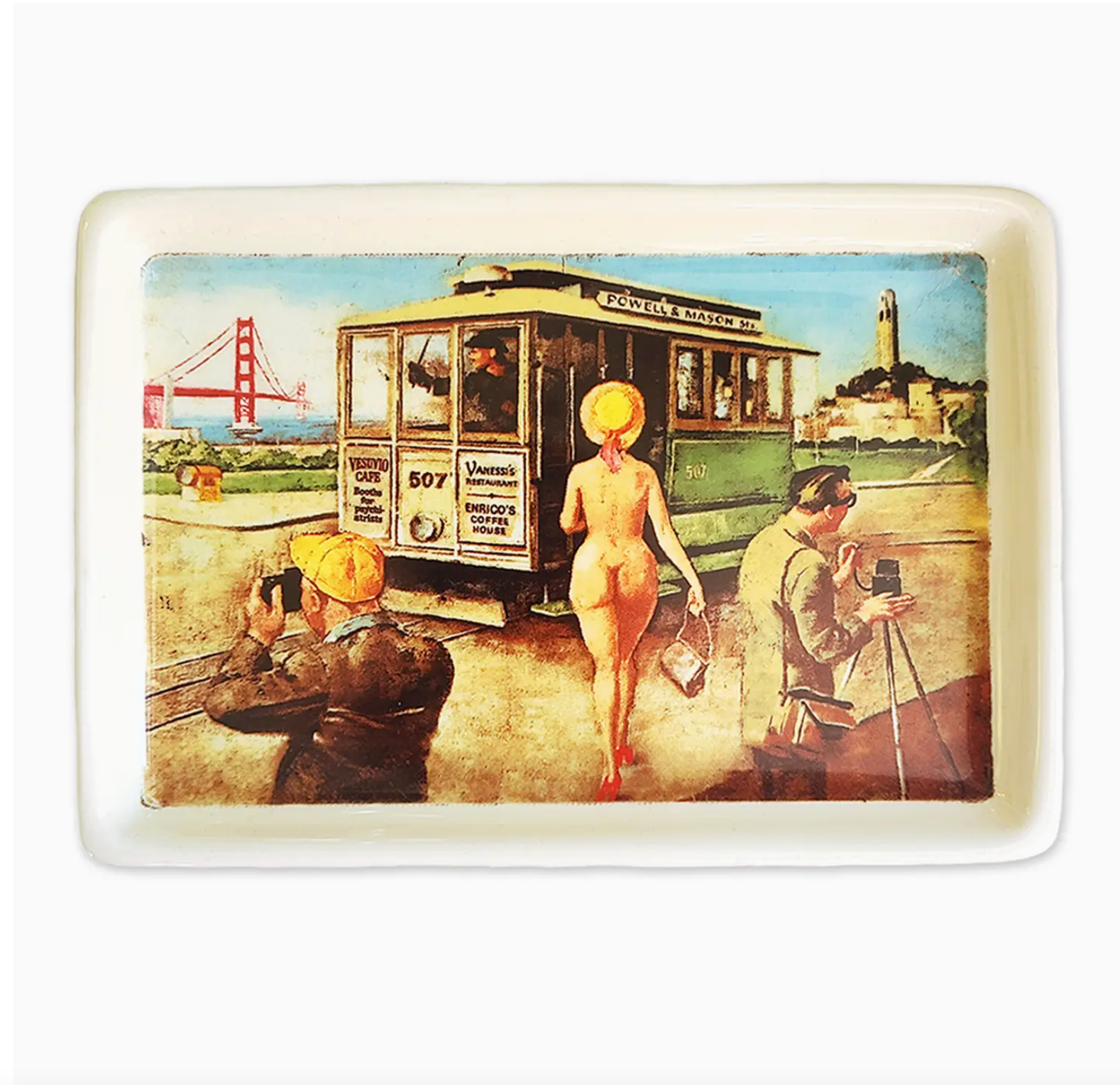 Postcard Butt Trinket Tray