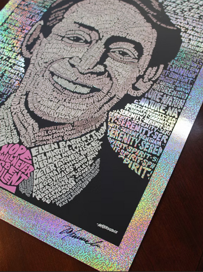 Harvey Milk art print - Glitter edition