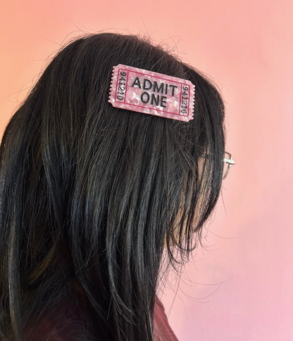 Ticket Hair Clip