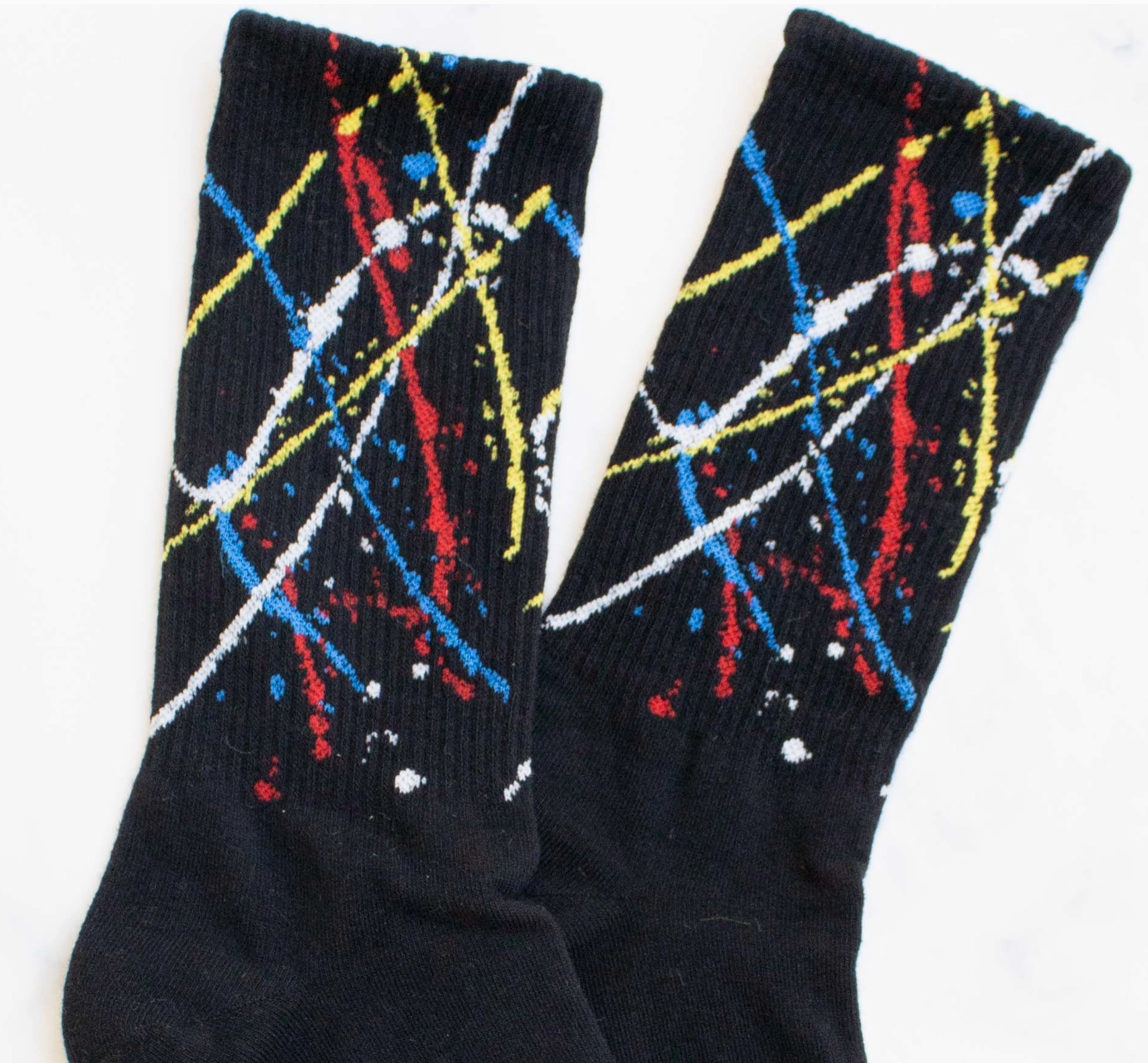 Paint Splatter socks - Black