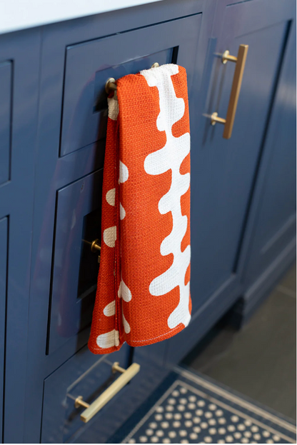Tea towel - Echo Tangerine