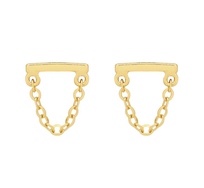 Bar Chain stud