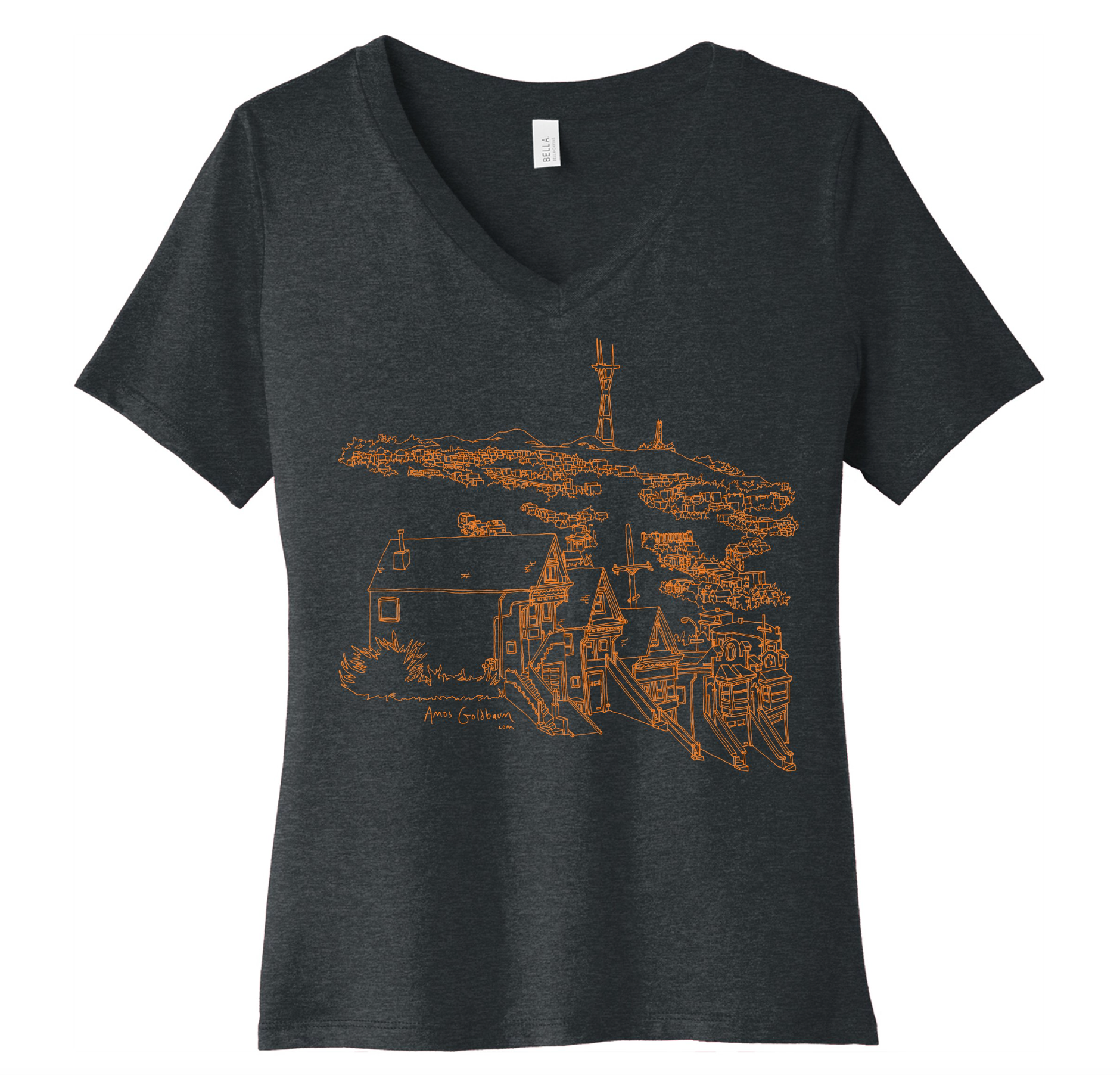 Sutro Tower Unisex Vneck T-Shirt