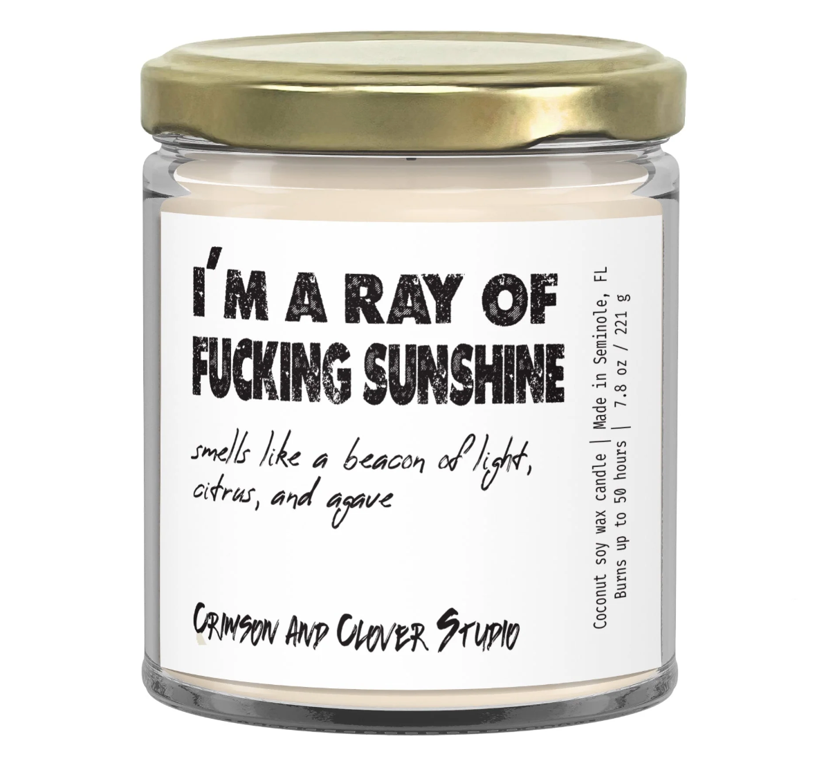 Ray of Sunshine candle