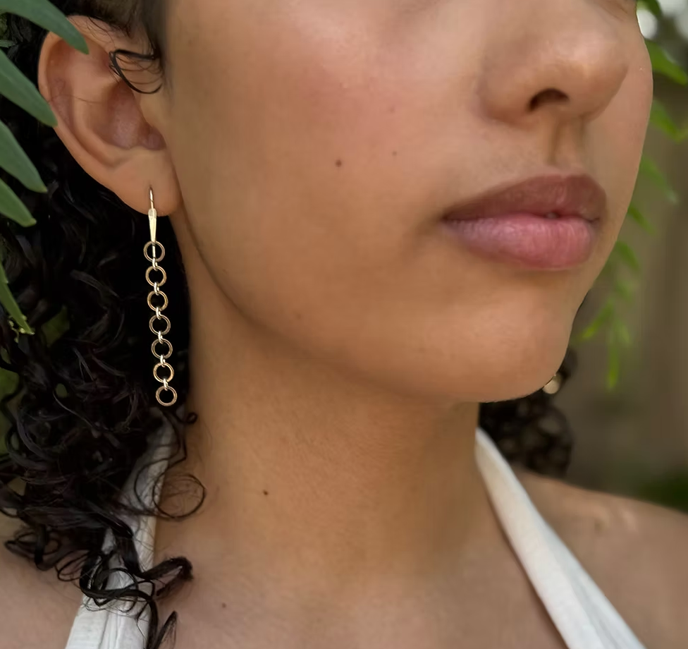 Mixed Metal Circle earrings