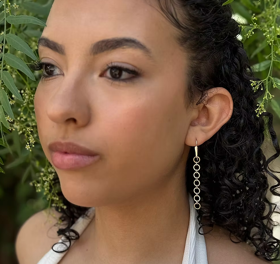 Mixed Metal Circle earrings