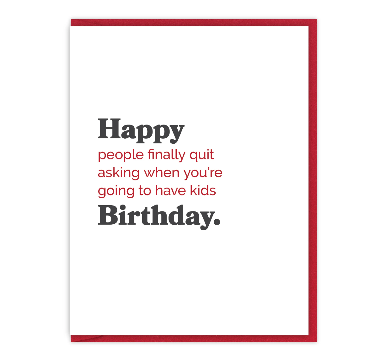 Quit Asking greeting card
