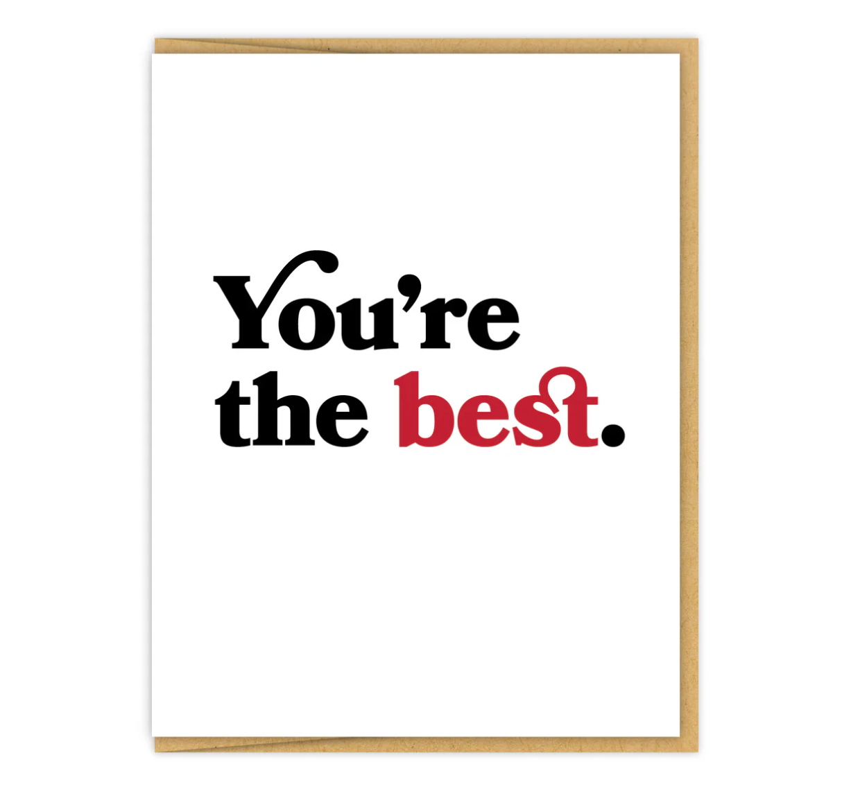 You're the Best greeting card