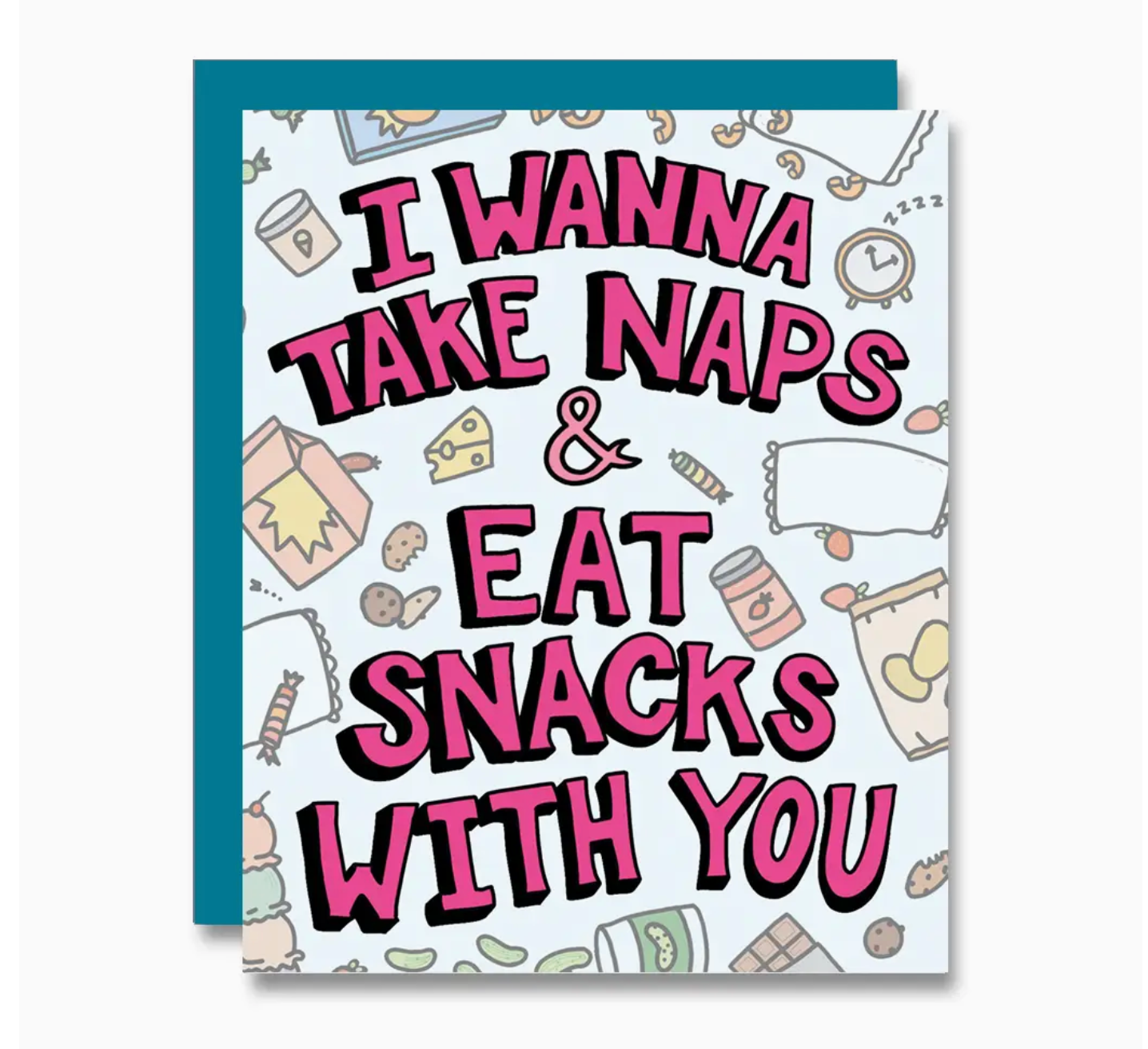 Naps & Snacks Greeting Card