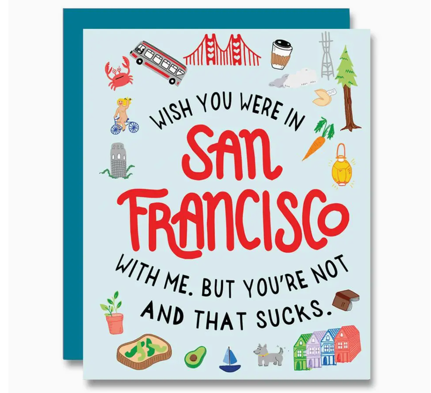 Wish San Francisco Greeting Card