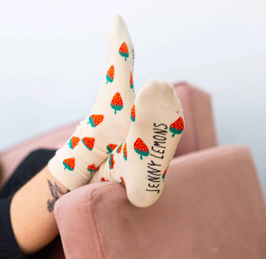 Strawberry Crew socks