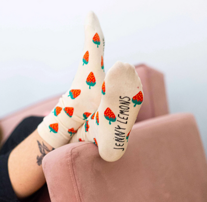 Strawberry Crew socks