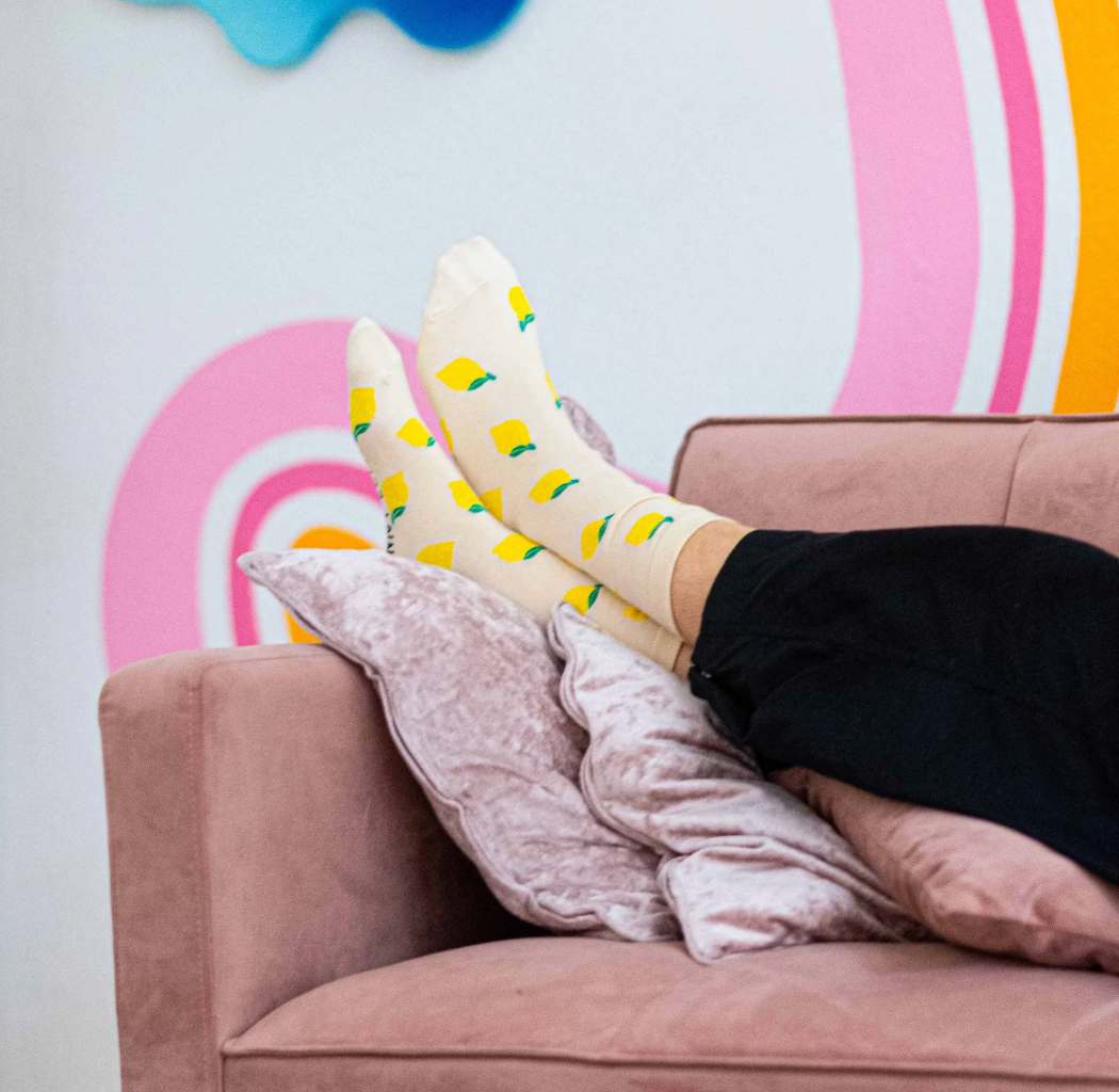Lemon Crew socks