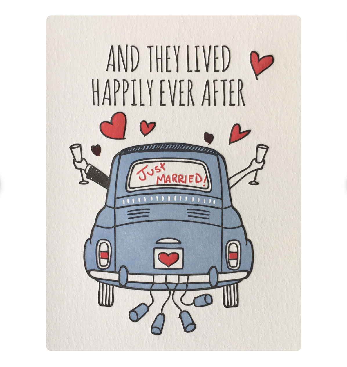 Happily Grooms Letterpress card