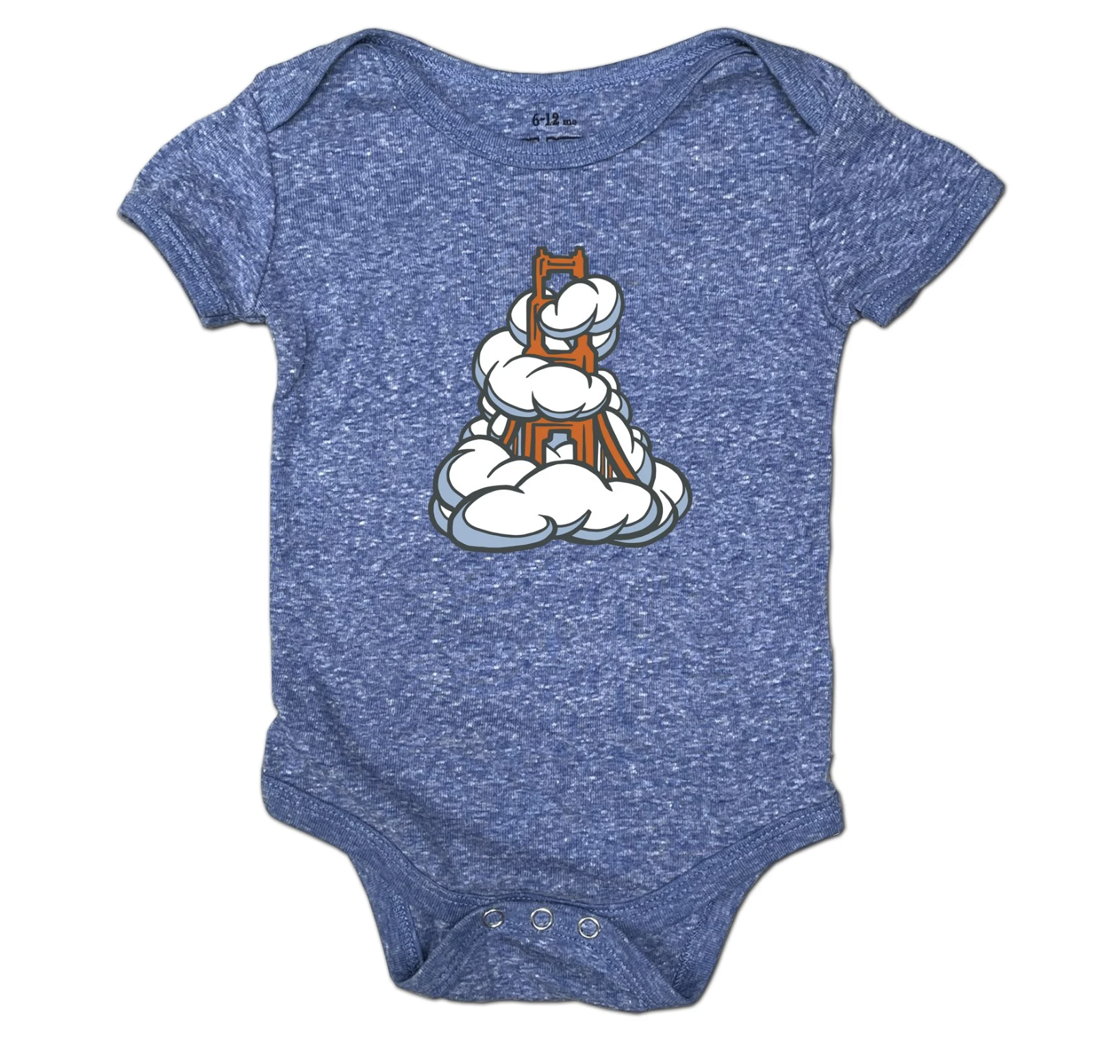 Foggy GGB onesie - Heather Blue