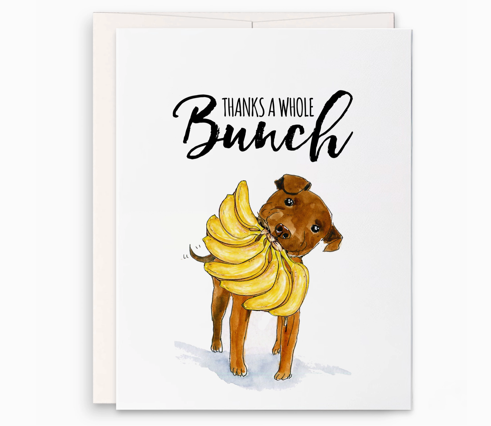 Banana Bunch Thanks card