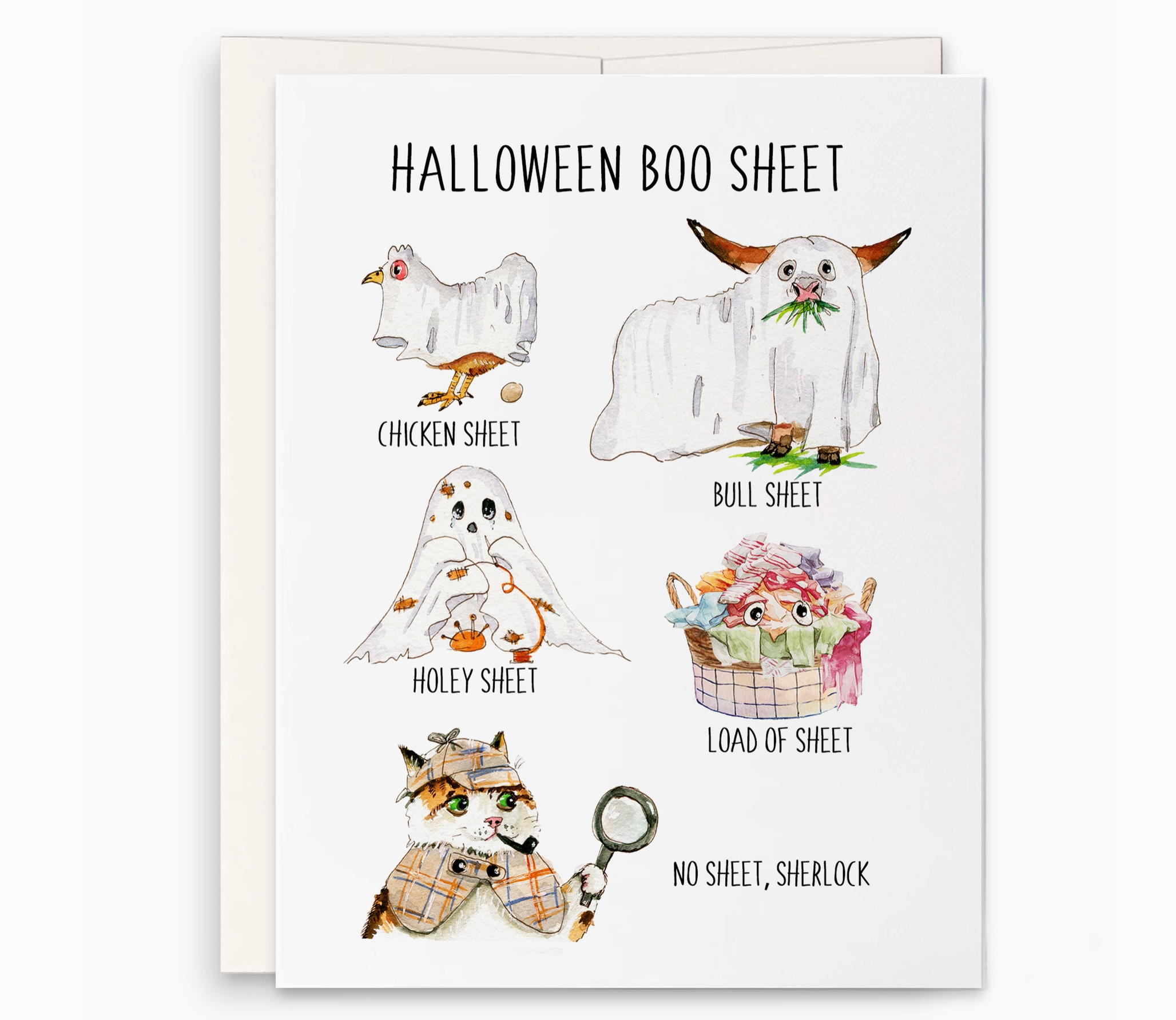 Boo Sheet card