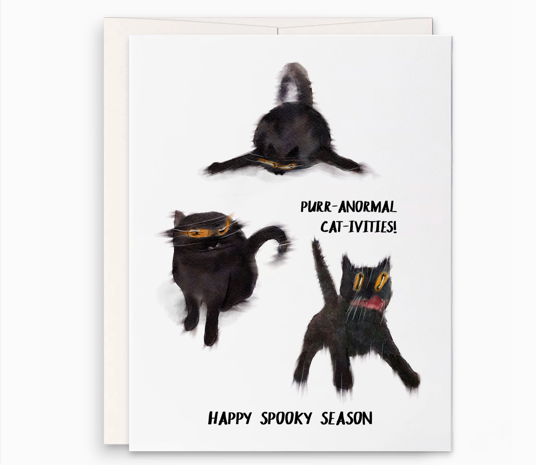 Spooky Cat season card