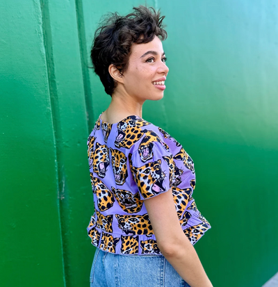 Gail Cheetah Head top