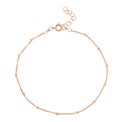 Ball Chain Bracelet - Rose Gold
