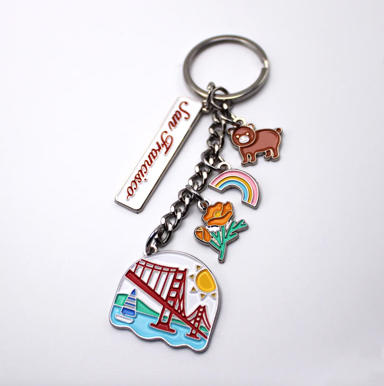 San Francisco Charm Keychains
